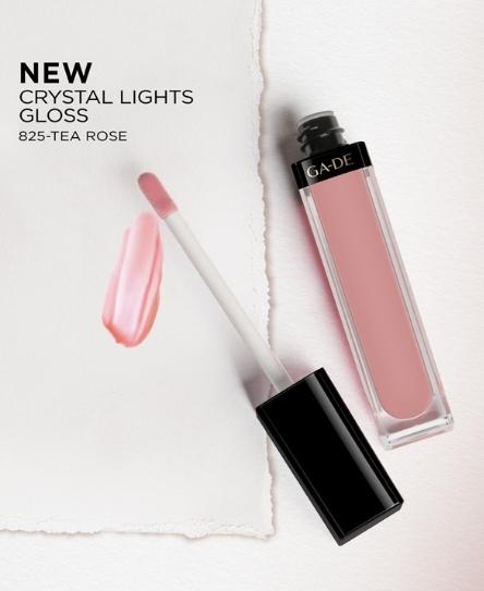 825 tea rose crystal lights